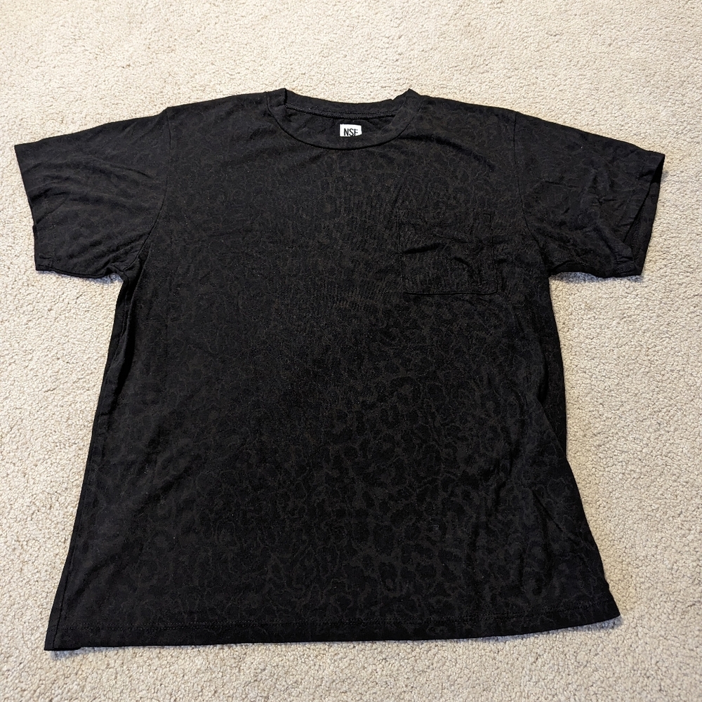 NSF animal print pocket T-shirt. Size L